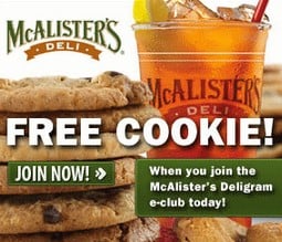 Mcalister's coupon code