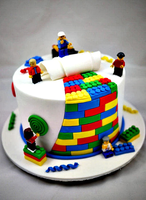 LEGO Birthday Cake Idea