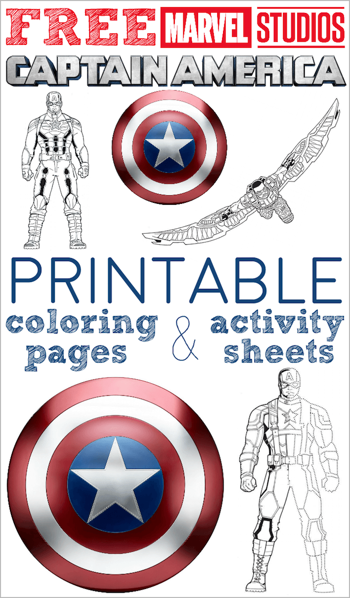 Free Printable Captain America Coloring Pages and Activity ...