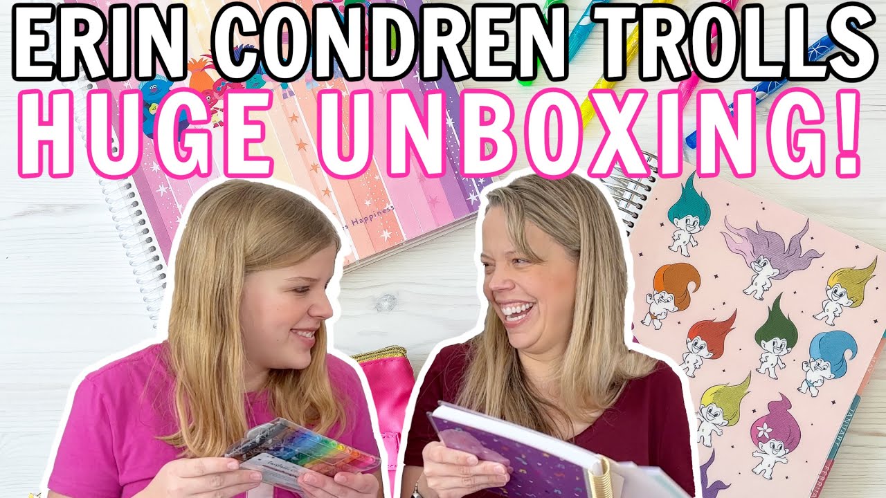 Erin Condren Trolls Collection: SO CUTE! | Unboxing Video