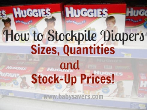 how to stockpile diapers