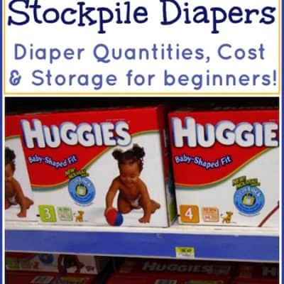 How to stockpile diapers