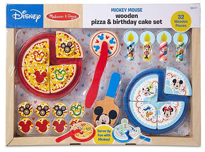 Melissa Doug disney pizza and cake set