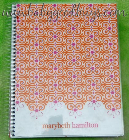 orange personalized erin condren life planner