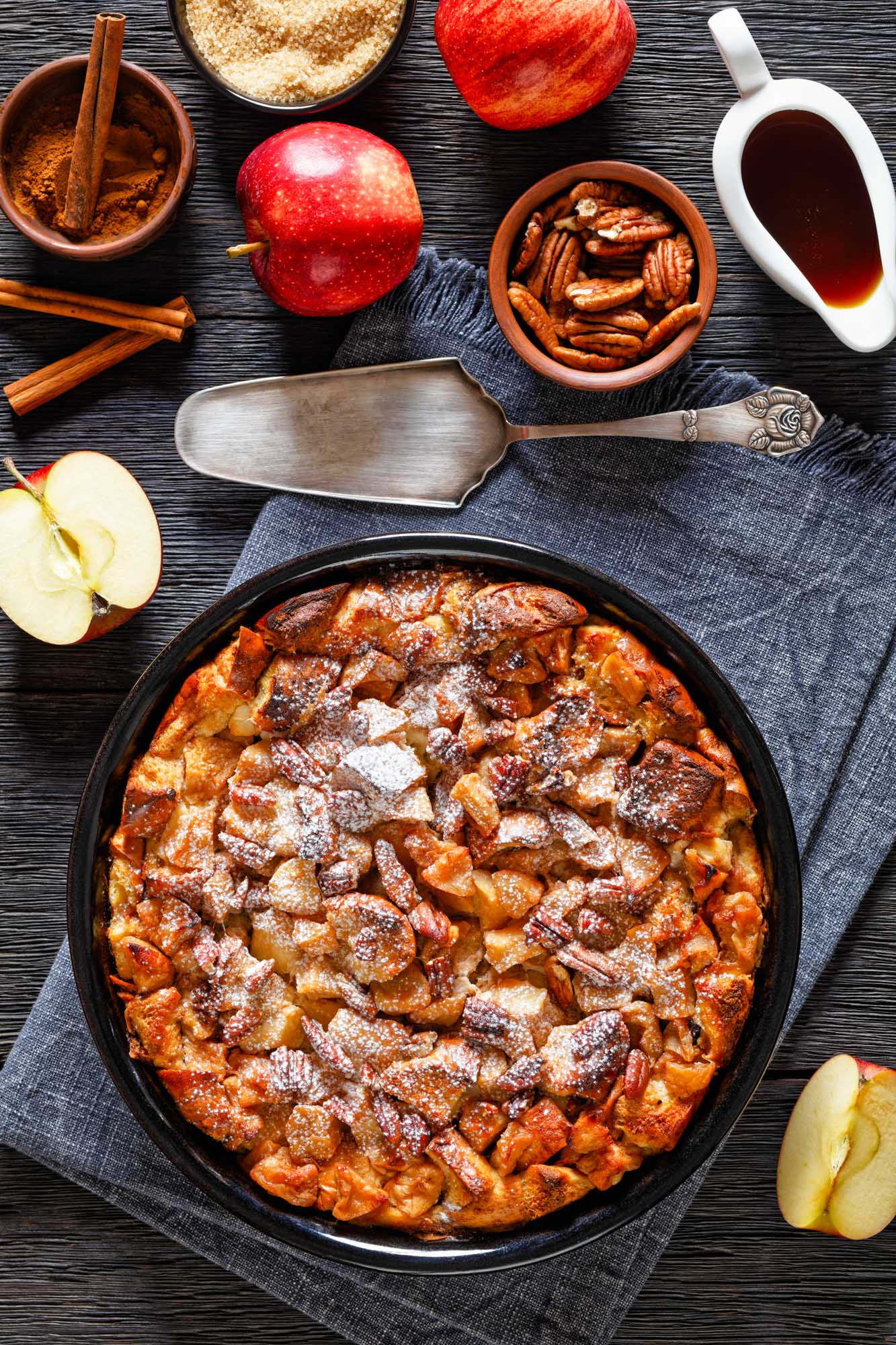 French Toast Casserole with Cream Cheese and Apples