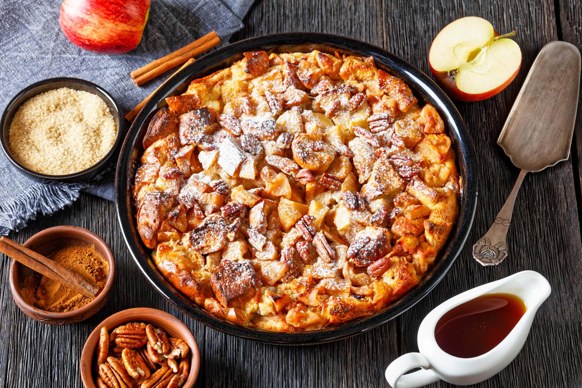 French Toast Casserole with Cream Cheese and Apples