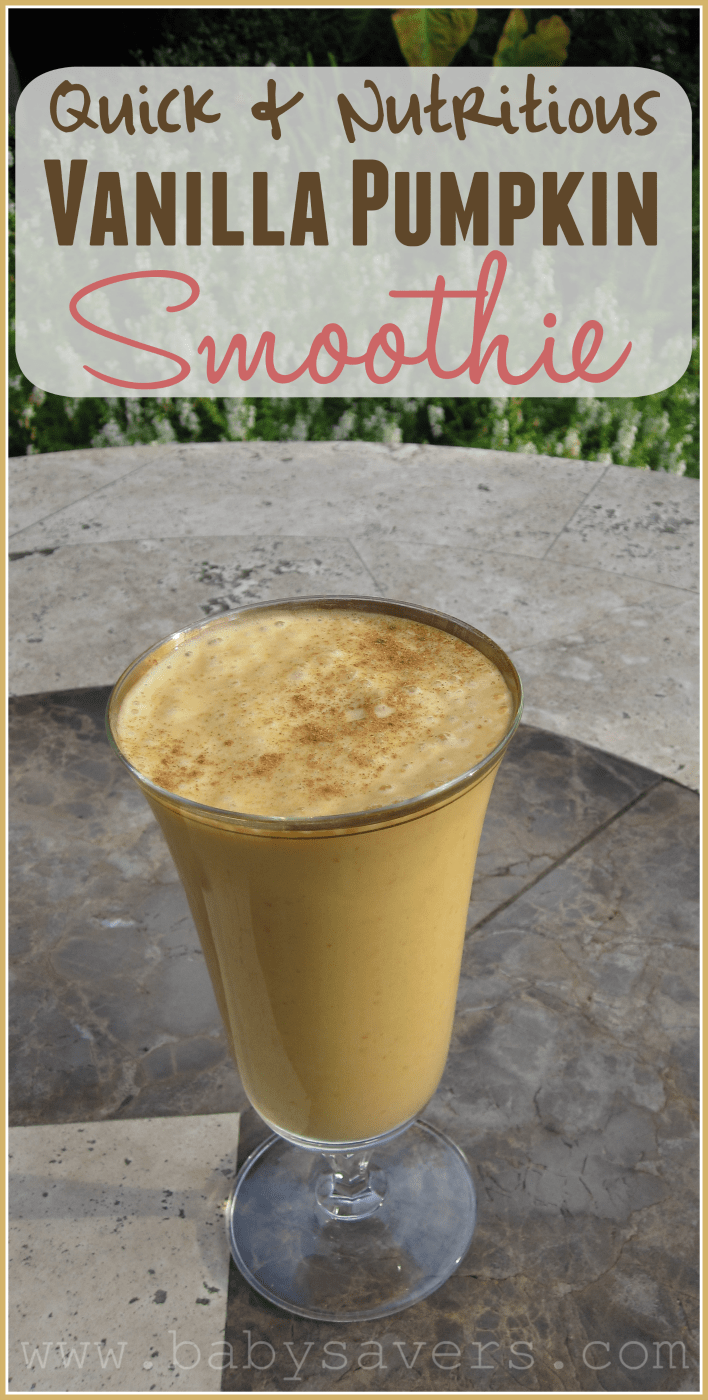 healthy vanilla pumpkin smoothie recipe