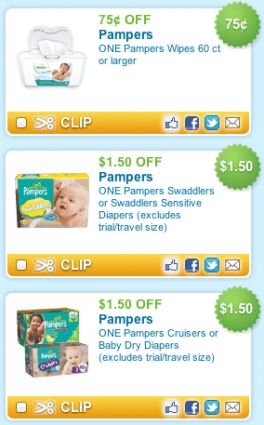 Hot Pampers Printable Coupons! Save Up 