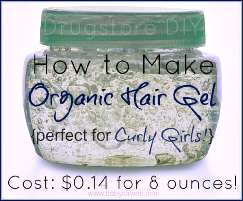 homemade hair gel