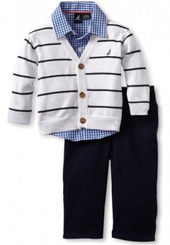 Nautica Sportswear Kids Baby Boys Infant Sweater Set