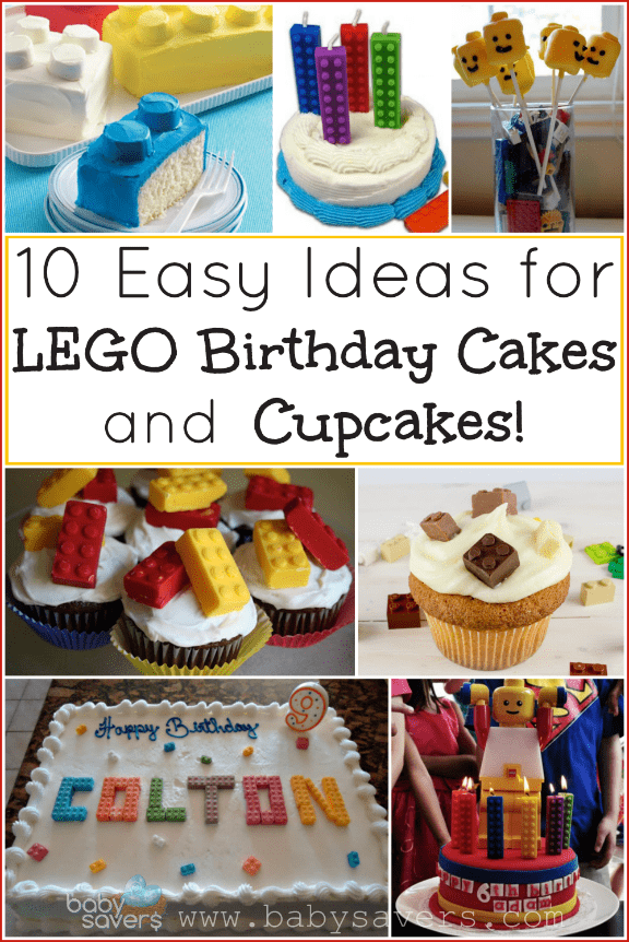 Lego Cupcakes and Cake