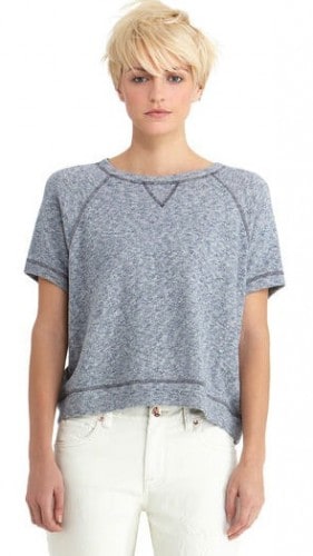 rachel roy short sleeve sweatshirt