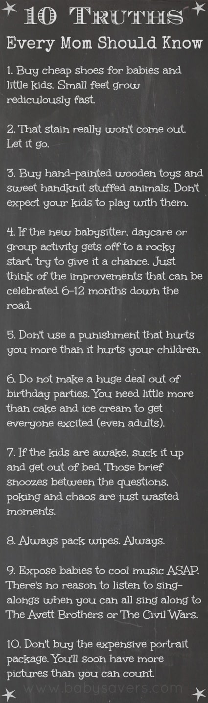 10 things every mom should know