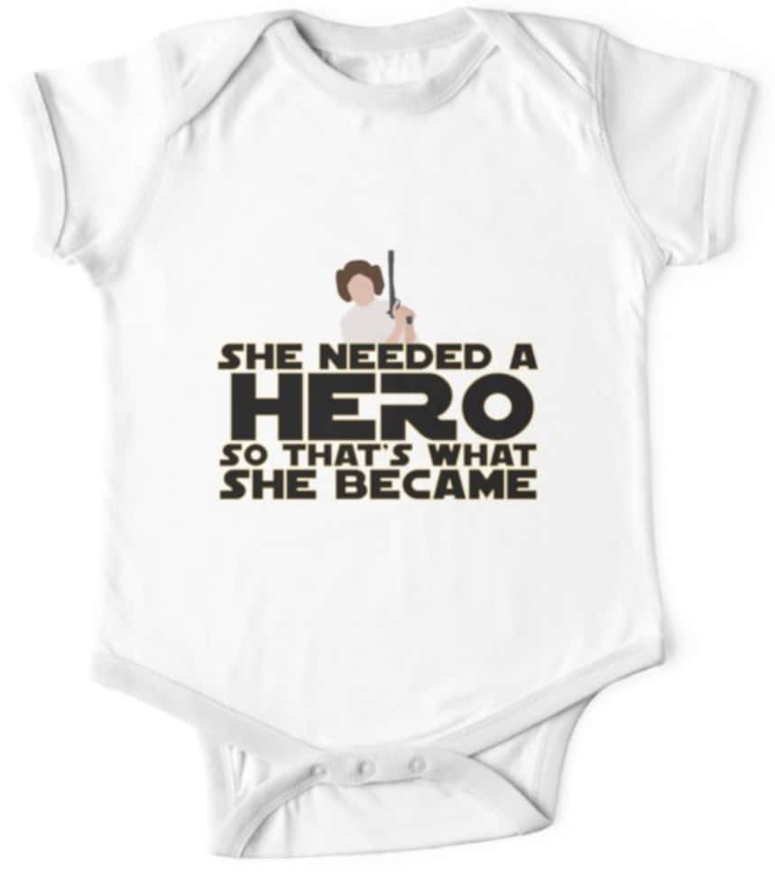 Star Wars onesie princess leia She needed a hero