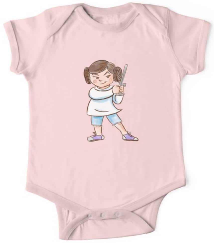 Star Wars onesie adorable leia pink