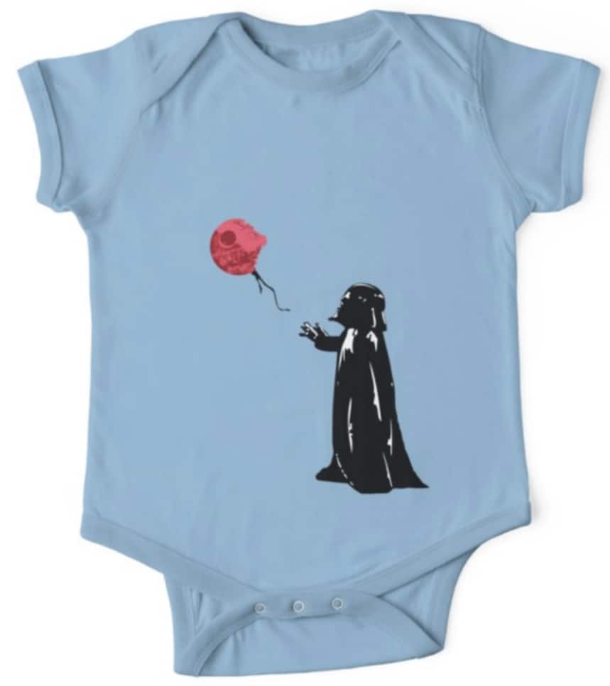 Star Wars onesie Darth Vader Death Star Balloon