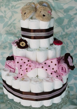 how to make a diaper cake