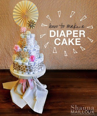 how to make a diaper cake