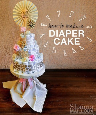 how to make a diaper cake