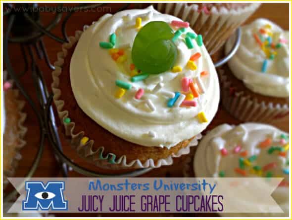 Monster juice cupcakes