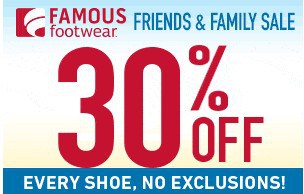 famous footwear coupons
