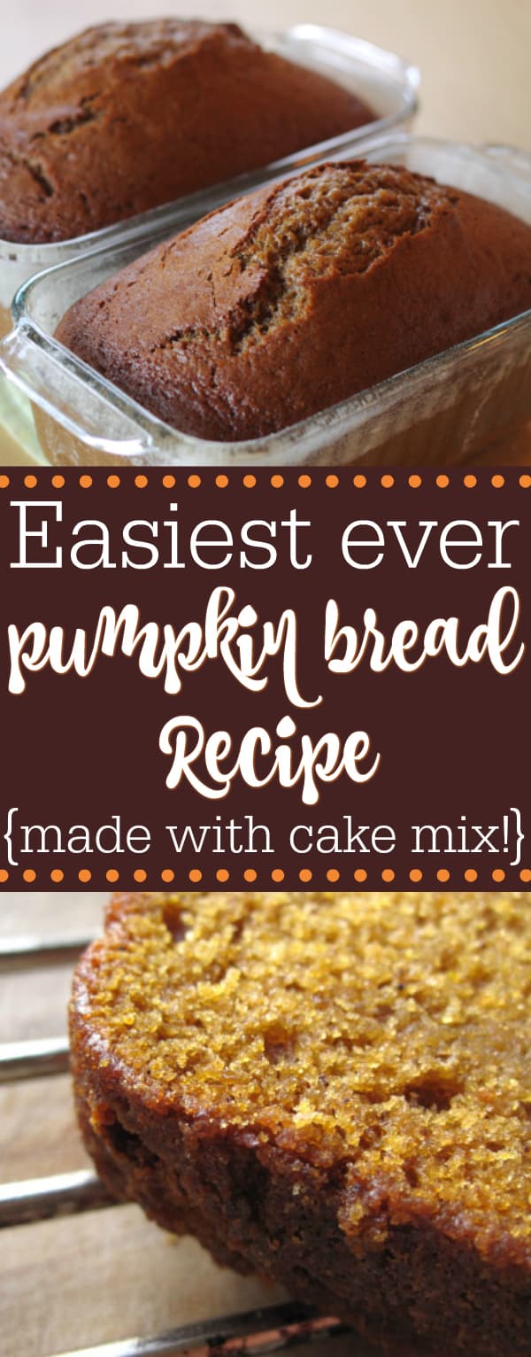 Easy Pumpkin Bread Recipe It's Made with Cake Mix!