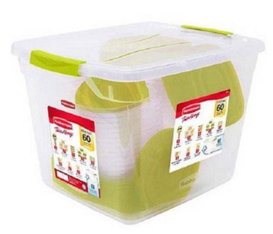  Rubbermaid 60-Piece Food Storage Containers with Lids