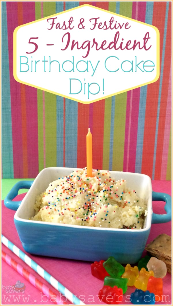 Cake batter dip recipe