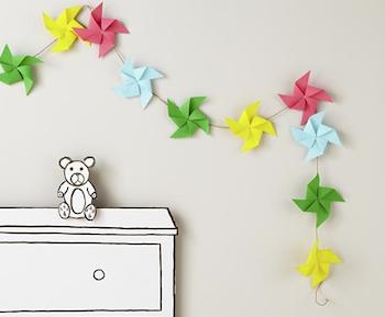 pinwheel garland