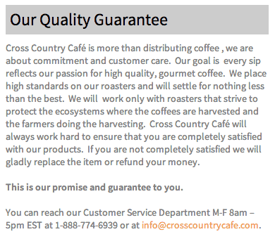 crosscountrycafe.com review