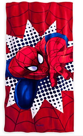 disney spiderman towel