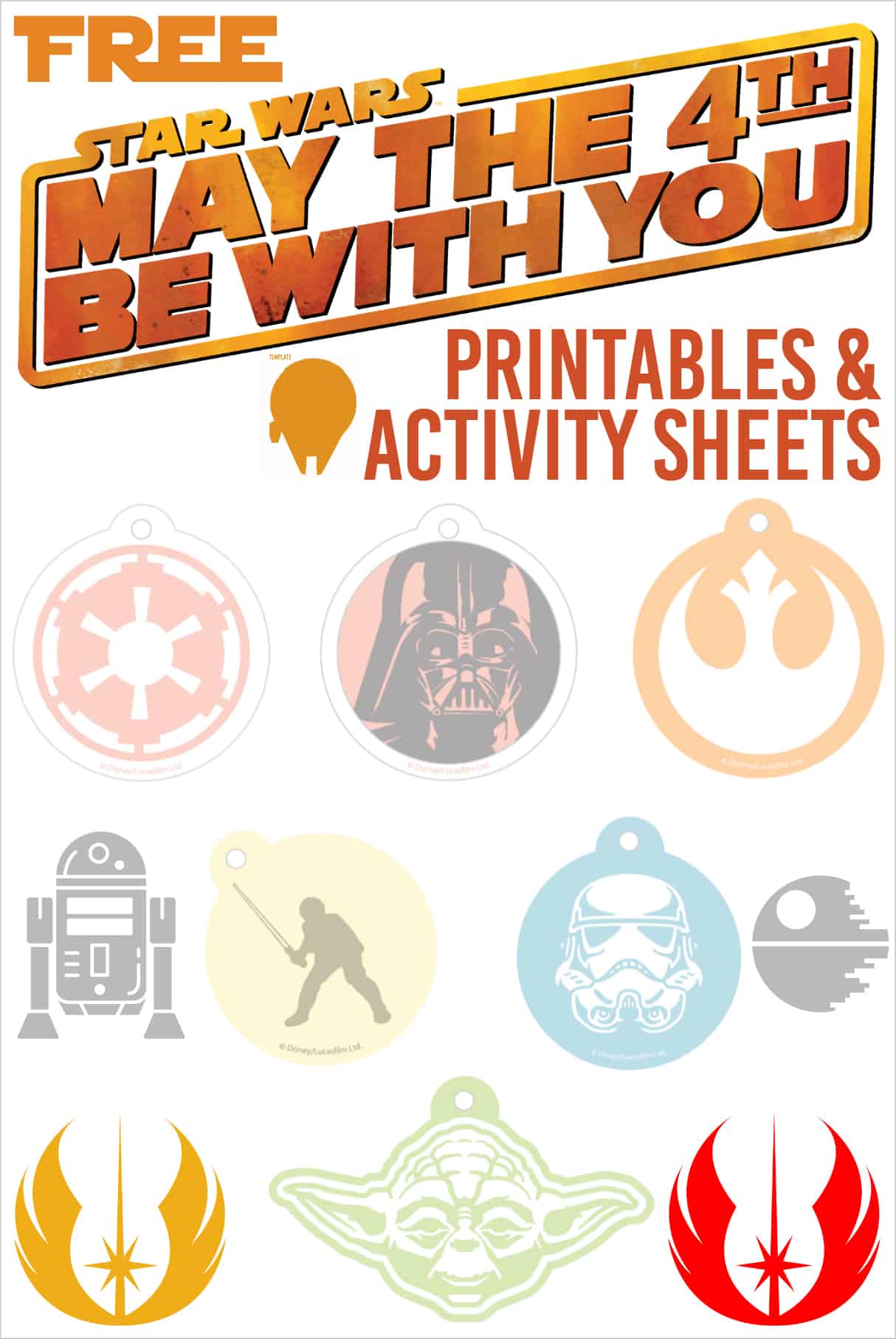 May 4th Be With You Star Wars Printables Star Wars Day Activities