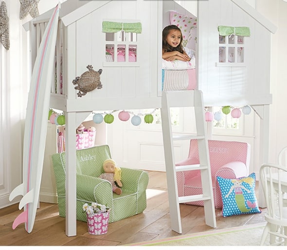 Pottery barn treehouse bunk hot sale bed