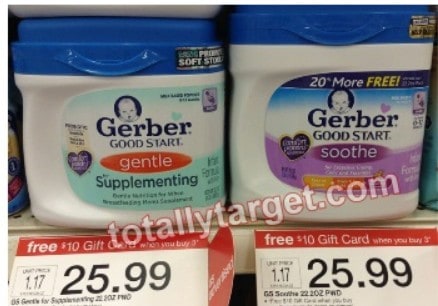 gerber good start gentle target