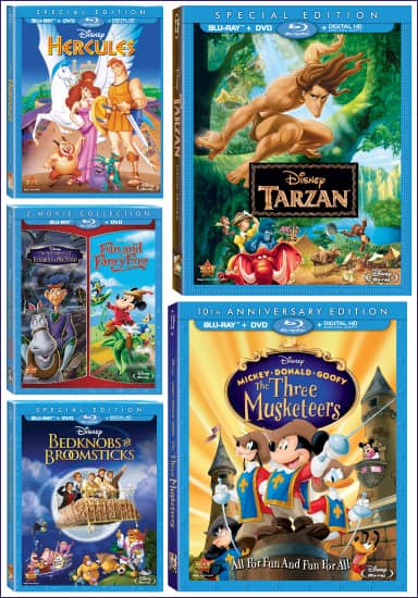 5 Disney Classic Movies Now Available for the First Time on Blu-Ray!