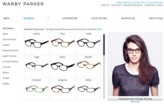 Warby Parker home try on