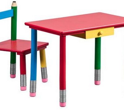 kids desk set