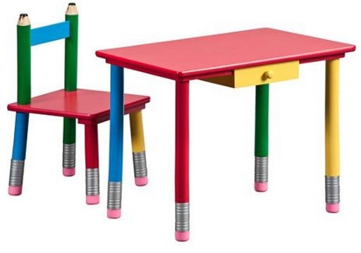 pencil kids table