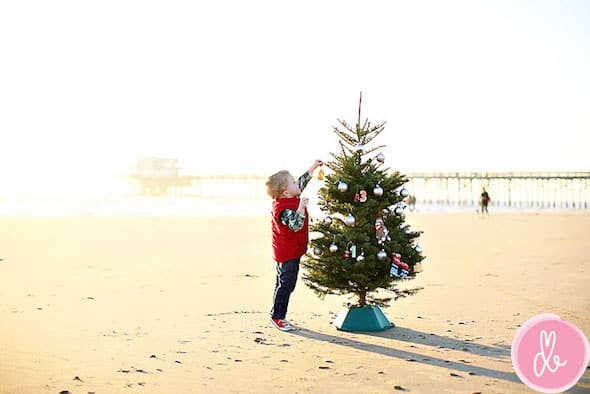 baby christmas photo ideas beach