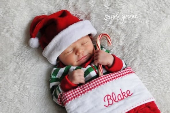 baby christmas card photograph ideas