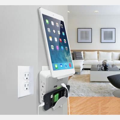 charging station with usb and wall plug