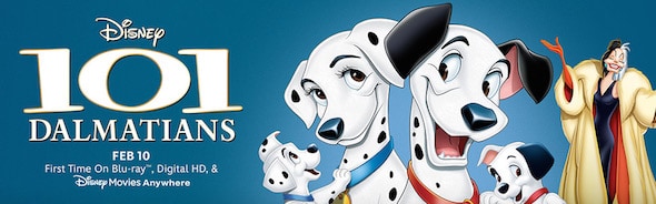 Disney 101 dalmatians on blu-ray