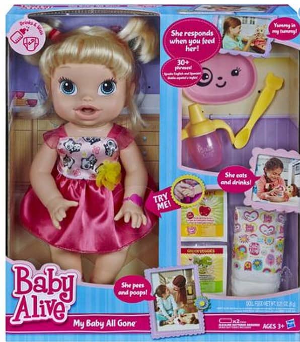 Save 35% off Baby Alive My Baby All Gone Doll