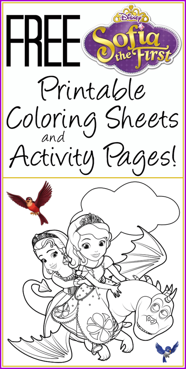 free printable sofia the first coloring sheets