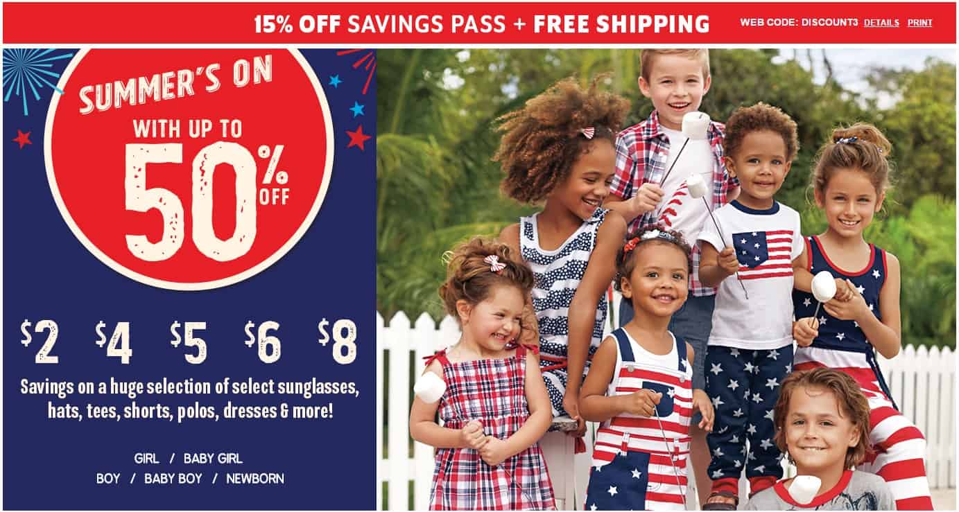The Childrens Place: Up to 30% Off + Free Shipping!