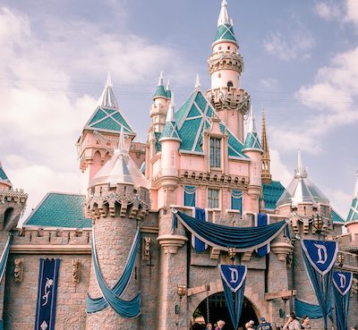 disneyland castle 60th year decorations