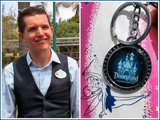 disneyland diamond celebration keychain