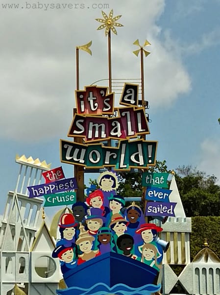 its a small world disneyland ride entrance sign