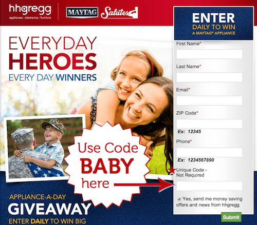 maytag sweepstakes code