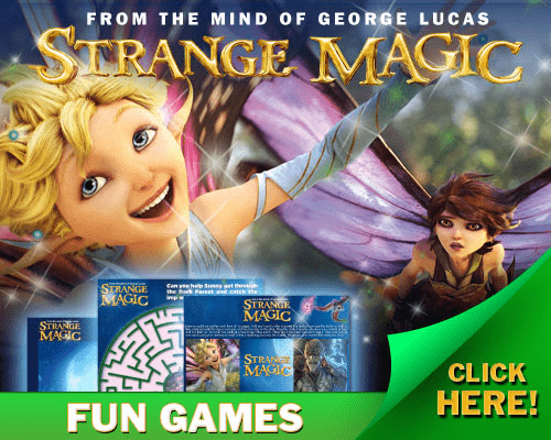 strange magic activity coloring sheets